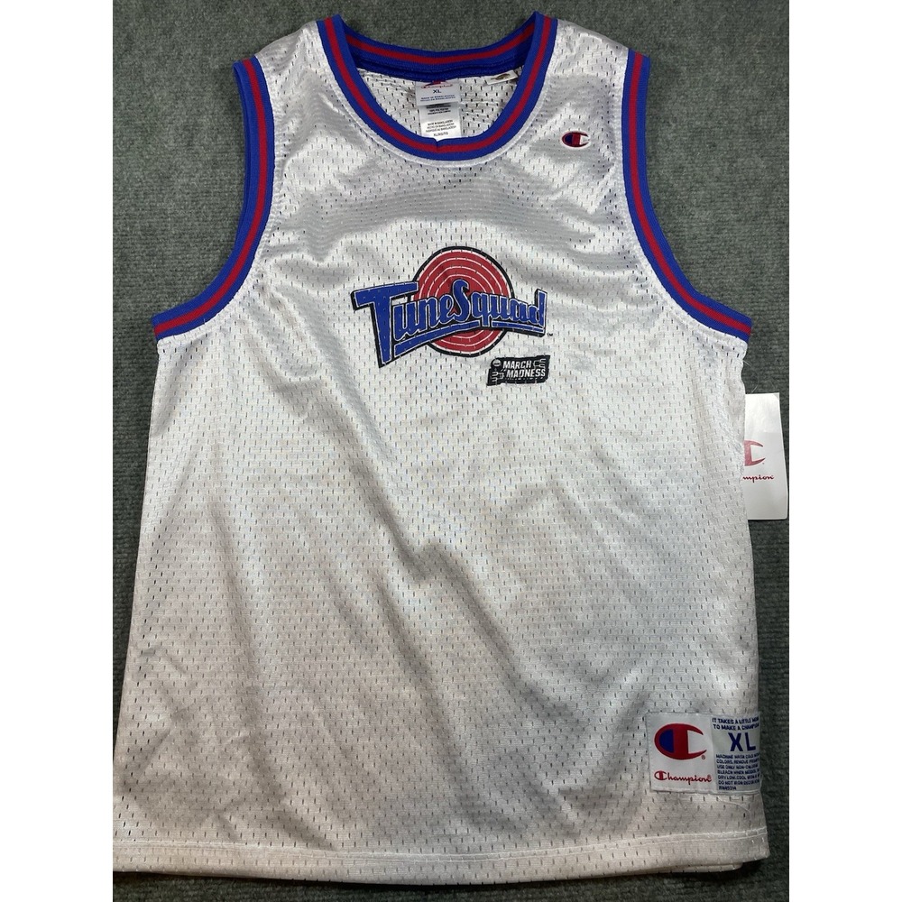 NWT Champion Kids XL Tune Squad Bugs Bunny Space Jam Basketball Jersey White